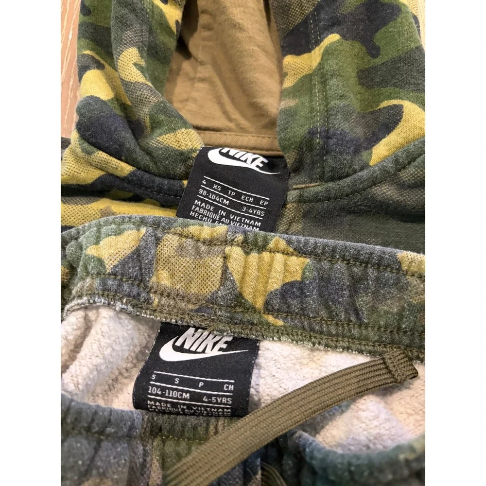 Boys 4T-5 Clothing 5pc Lot Nike NBA Jordan Camo Hoodie Pants Shorts Dinosaurs